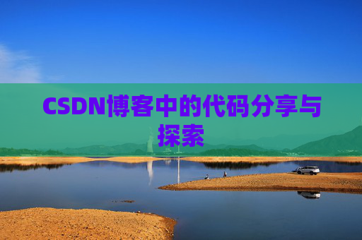 CSDN博客中的代码分享与探索